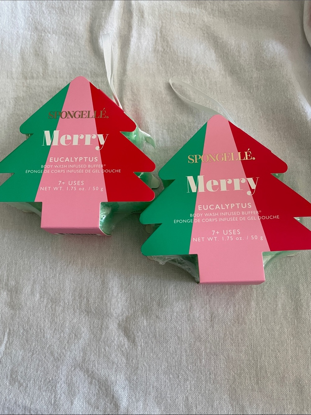 Spongelle Pink and Green Tree Body Wash Buffer